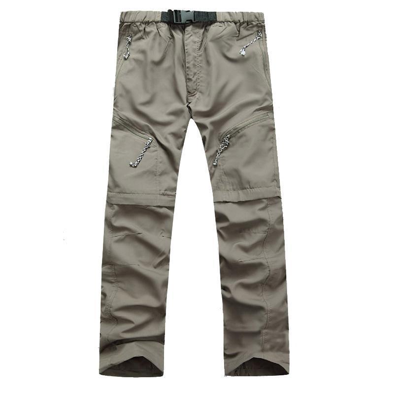Mens Removable Quick Dry Sport Hiking Outdoor Pants Men Trekking Fishing Camping-fishing pants-CIKRILAN Official Store-Black-S-Bargain Bait Box