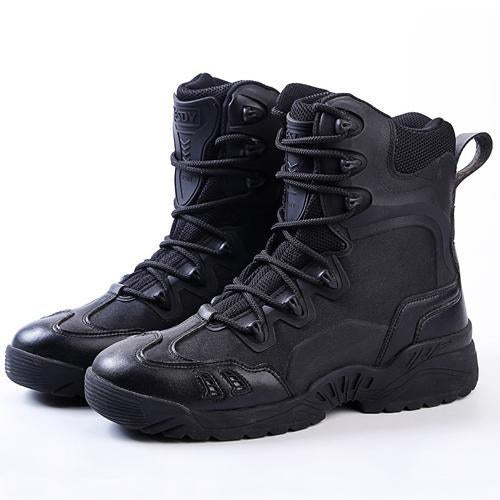 Mens Sports Tactical Shoes Military Trekking Climbing Sneakers Botas Tacticas-YiWuLing Outdoor Tactical Store-Black-6.5-Bargain Bait Box