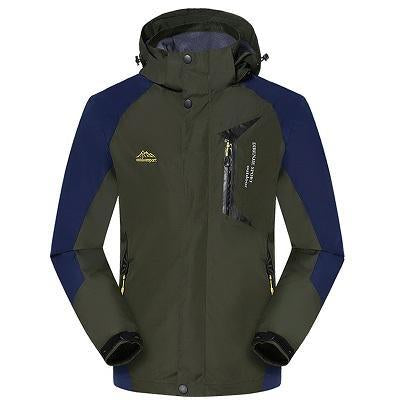 Men'S Spring Autumn Breathable Jackets Outdoor Sports Brand Coats Waterproof-Mountainskin Outdoor-Amry Green-Asian Size L-Bargain Bait Box