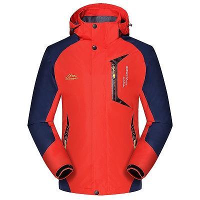 Men'S Spring Autumn Breathable Jackets Outdoor Sports Brand Coats Waterproof-Mountainskin Outdoor-Orange-Asian Size L-Bargain Bait Box
