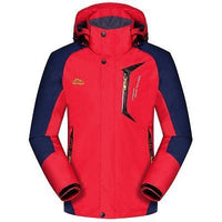 Men'S Spring Autumn Breathable Jackets Outdoor Sports Brand Coats Waterproof-Mountainskin Outdoor-Red-Asian Size L-Bargain Bait Box