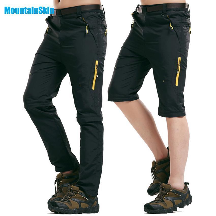 Men'S Summer Quick Dry Breathable Pants Outdoor Removable Brand Shorts-HO Outdoor Store-Black-Asian Size XL-Bargain Bait Box