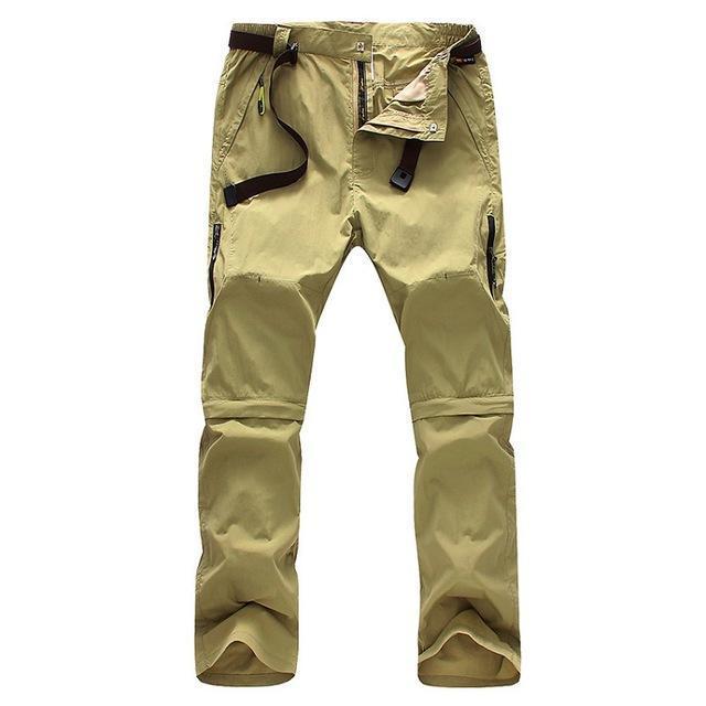 Men'S Summer Quick Dry Breathable Pants Outdoor Removable Brand Shorts-HO Outdoor Store-Khaki-Asian Size XL-Bargain Bait Box