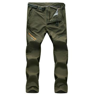 Men&#39;S Summer Quick Dry Breathable Pants Outdoor Sports Brand Clothing-HO Outdoor Store-Army Green-Asian Size L-Bargain Bait Box