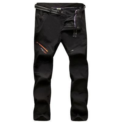 Men&#39;S Summer Quick Dry Breathable Pants Outdoor Sports Brand Clothing-HO Outdoor Store-Black-Asian Size L-Bargain Bait Box