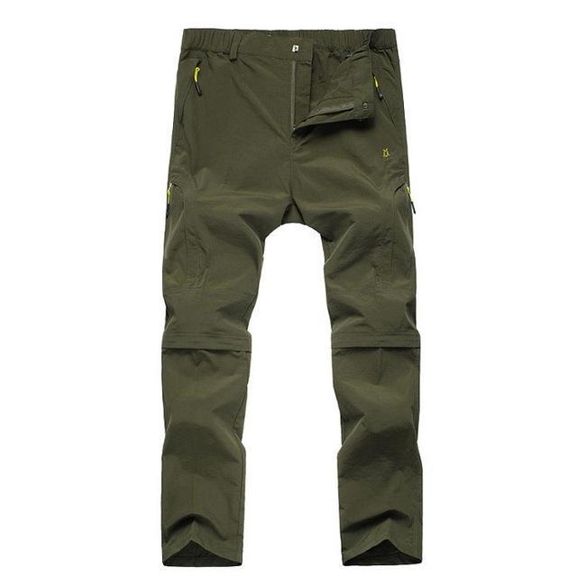 Men'S Summer Quick Dry Breathable Pants Outdoor Waterproof Removable Shorts-HO Outdoor Store-Army Green-Asian Size M-Bargain Bait Box
