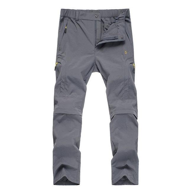 Men'S Summer Quick Dry Breathable Pants Outdoor Waterproof Removable Shorts-HO Outdoor Store-Gray-Asian Size M-Bargain Bait Box