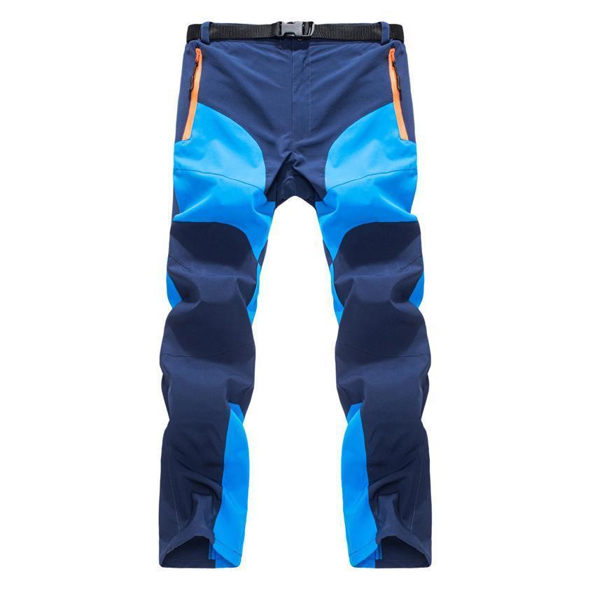 Men'S Summer Quick Dry Pants Outdoor Sports Breathable Hiking Camping-fishing pants-Victory Store-Blue-S-Bargain Bait Box
