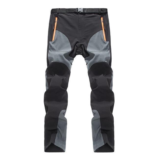 Men&#39;S Summer Quick Dry Pants Outdoor Sports Breathable Hiking Camping-fishing pants-Victory Store-Gray-S-Bargain Bait Box