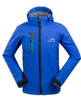 Mens Water Resistant Windbreaker Hiking Camping Coatoutdoor Sport Softshell-CIKRILAN Official Store-blue-S-Bargain Bait Box