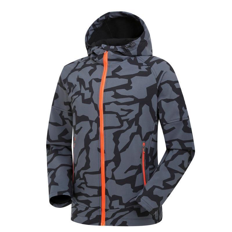 Men'S Winter Autumn Softshell Jacket Outdoor Sports Waterproof Mountainskin-Mountainskin Outdoor-Gray-Asian Size M-Bargain Bait Box