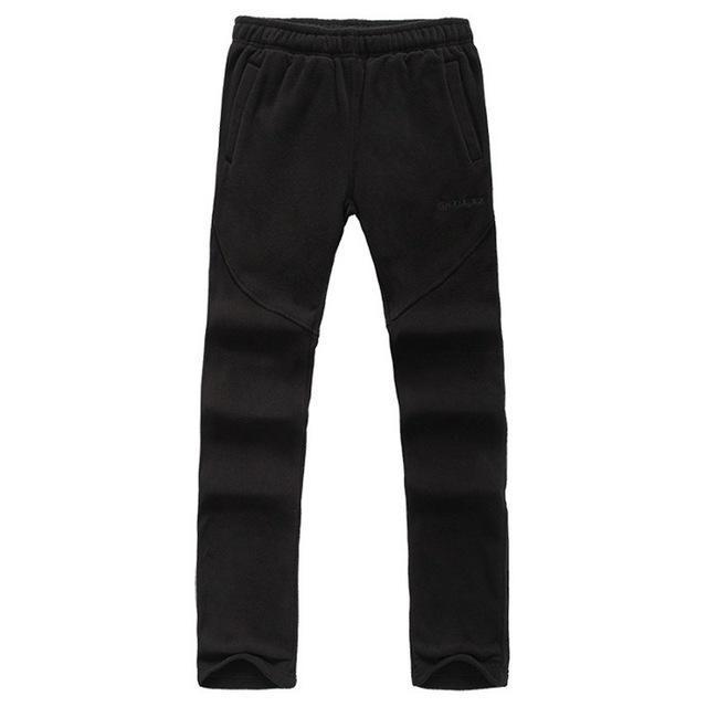 Men'S Winter Thermal Fleece Softshell Pants Outdoor Warm Hiking Trekking-HO Outdoor Store-Black-Asian Size S-Bargain Bait Box