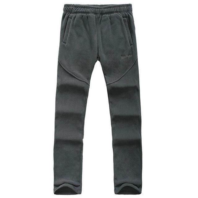 Men'S Winter Thermal Fleece Softshell Pants Outdoor Warm Hiking Trekking-HO Outdoor Store-Dark Gray-Asian Size S-Bargain Bait Box