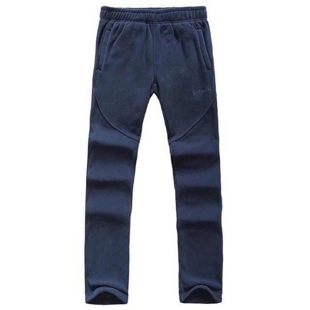 Men'S Winter Thermal Fleece Softshell Pants Outdoor Warm Hiking Trekking-HO Outdoor Store-Navy Blue-Asian Size S-Bargain Bait Box