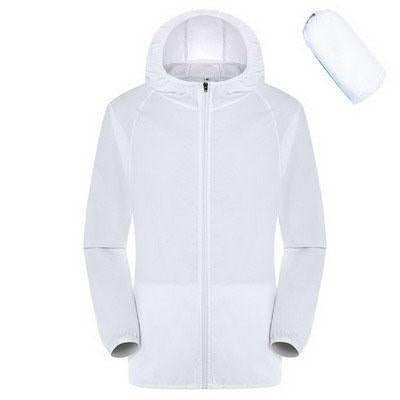 Men&amp;Women Quick Dry Breathable Jackets Outdoor Sport Skin Brand Clothing-HO Outdoor Store-White-S-Bargain Bait Box