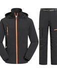 Men&Women Quick Dry Breathable Jackets Pants Outdoor Sports Suit Brand-HO Outdoor Store-Men Black-M-Bargain Bait Box