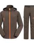 Men&Women Quick Dry Breathable Jackets Pants Outdoor Sports Suit Brand-HO Outdoor Store-Men Coffee-M-Bargain Bait Box