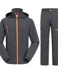 Men&Women Quick Dry Breathable Jackets Pants Outdoor Sports Suit Brand-HO Outdoor Store-Men Grey-M-Bargain Bait Box