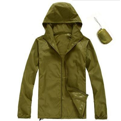 Men&amp;Women Quick Dry Skin Jackets Waterproof Anti-Uv Coats Outdoor Sports Brand-HO Outdoor Store-Army Green-XS-Bargain Bait Box
