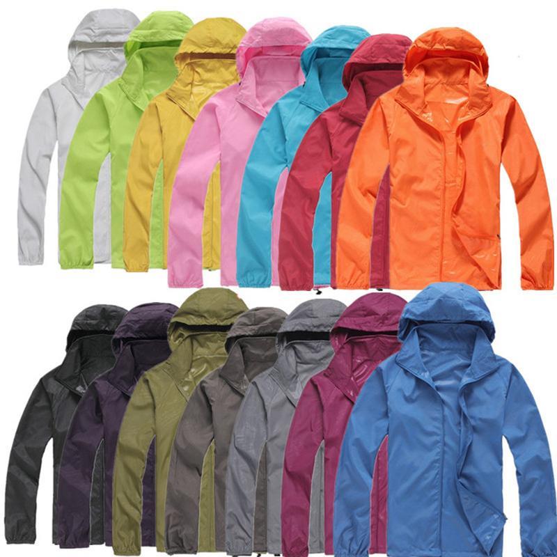 Men&amp;Women Quick Dry Skin Jackets Waterproof Anti-Uv Coats Outdoor Sports Brand-HO Outdoor Store-Black-XS-Bargain Bait Box