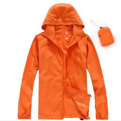 Men&Women Quick Dry Skin Jackets Waterproof Anti-Uv Coats Outdoor Sports Brand-HO Outdoor Store-Orange-XS-Bargain Bait Box