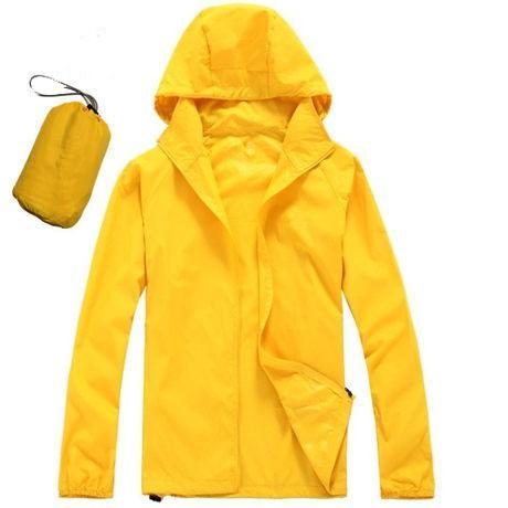 Men&amp;Women Quick Dry Skin Jackets Waterproof Anti-Uv Coats Outdoor Sports Brand-HO Outdoor Store-Yellow-XS-Bargain Bait Box