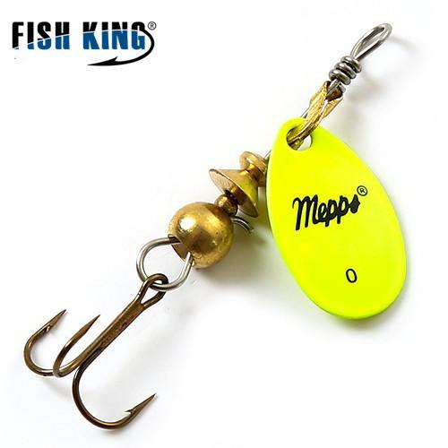 Mepps Spinner Bait 0#-5# 4 Color With Mustad Treble Hooks 35647-Br Arttificial-Fishing Tackle-White-Bargain Bait Box