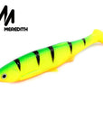 Meredith 12Cm 14.5G 4Pcs 3D Bleak Paddle Tail Soft Plastic Jig Heads Pike-MEREDITH Official Store-Bargain Bait Box