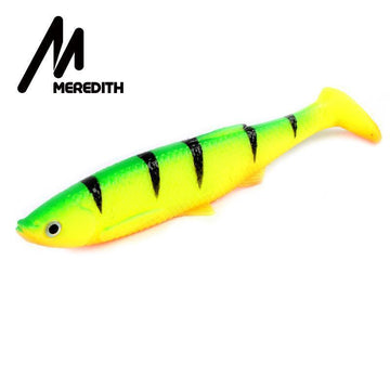 Meredith 12Cm 14.5G 4Pcs 3D Bleak Paddle Tail Soft Plastic Jig Heads Pike-MEREDITH Official Store-Bargain Bait Box