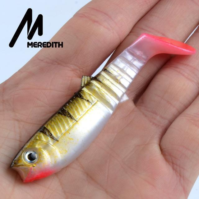 Meredith 3Pcs 22G 12.5Cm Cannibal Soft Lures Shads Fishing Fish Lures Fishing-MEREDITH Official Store-C-Bargain Bait Box