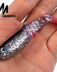 Meredith 3Pcs 22G 12.5Cm Cannibal Soft Lures Shads Fishing Fish Lures Fishing-MEREDITH Official Store-H-Bargain Bait Box