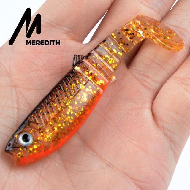 Meredith 3Pcs 22G 12.5Cm Cannibal Soft Lures Shads Fishing Fish Lures Fishing-MEREDITH Official Store-I-Bargain Bait Box