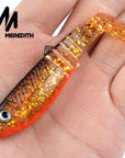Meredith 3Pcs 22G 12.5Cm Cannibal Soft Lures Shads Fishing Fish Lures Fishing-MEREDITH Official Store-I-Bargain Bait Box