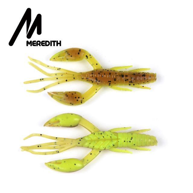 Meredith 5Cm 2G 10Pcs Dolivecraw Fishing Lures Craws Shrimp Soft Lure Fishing-MEREDITH Official Store-C-Bargain Bait Box