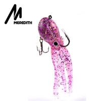 Meredith Fishing 23G 9Cm Long Tail Soft Lead Octopus Fishing Lures Retail-MEREDITH Official Store-COLOR D-Bargain Bait Box