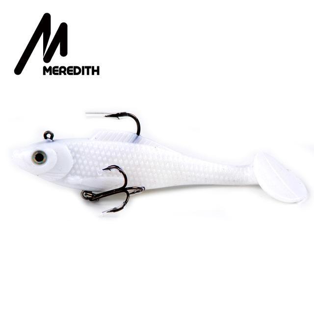 Meredith Fishing 3Pcs 18G 10Cm Long Tail Fishing Tackle Soft Baits Wobblers Soft-MEREDITH Official Store-E-Bargain Bait Box