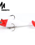 Meredith Fishing 3Pcs 18G 10Cm Long Tail Fishing Tackle Soft Baits Wobblers Soft-MEREDITH Official Store-F-Bargain Bait Box