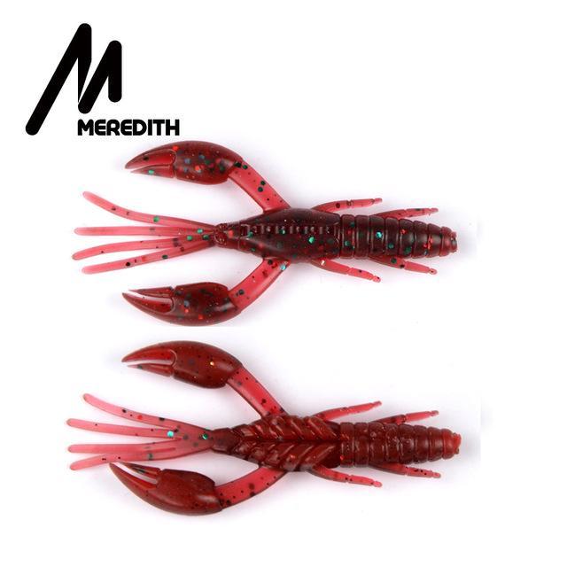 Meredith Fishing Lures Dolivecraw 6.5Cm/4.3G 10Pcs Craws Worm Soft Lures Fishing-MEREDITH Official Store-A-Bargain Bait Box