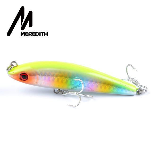 Meredith Hot Model Retail Fishing Lures,Hard Bait Assorted Colors, Popper 90Mm-MEREDITH Official Store-J-Bargain Bait Box