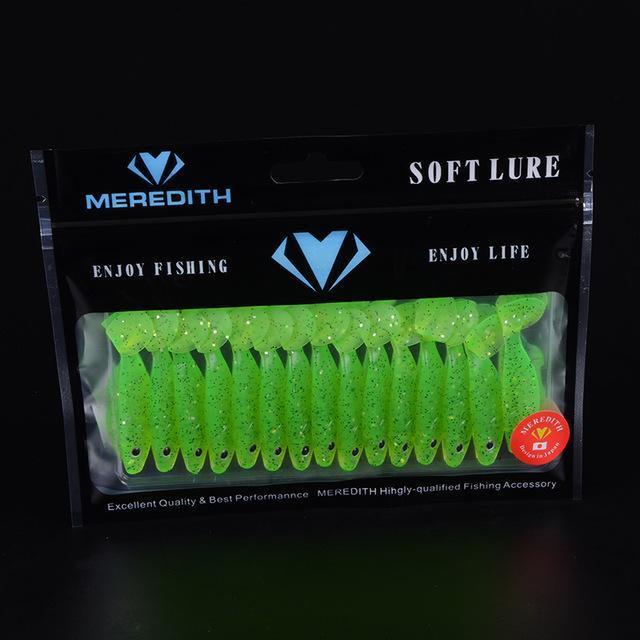 Meredith Lure Jx53-05 Retail Hot Seller 15Pcs 55Mm 2G Fishing Soft Lures Fishing-MEREDITH Official Store-B-Bargain Bait Box