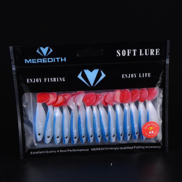 Meredith Lure Jx53-05 Retail Hot Seller 15Pcs 55Mm 2G Fishing Soft Lures Fishing-MEREDITH Official Store-E-Bargain Bait Box