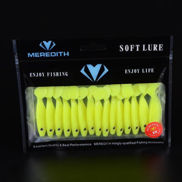 Meredith Lure Jx53-05 Retail Hot Seller 15Pcs 55Mm 2G Fishing Soft Lures Fishing-MEREDITH Official Store-G-Bargain Bait Box