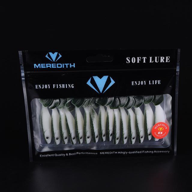 Meredith Lure Jx53-05 Retail Hot Seller 15Pcs 55Mm 2G Fishing Soft Lures Fishing-MEREDITH Official Store-H-Bargain Bait Box
