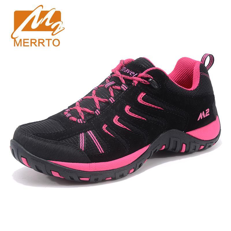 Merrto Listing Female Outdoor Sports Shoes Comfortable Breathable Hiking Shoes-MERRTO Official Store-Black-5-Bargain Bait Box