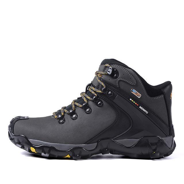 Merrto Man Hiking Shoes Waterproof Boots Climbing Trekking Mountain Walking-MERRTO Official Store-Gray-6.5-Bargain Bait Box