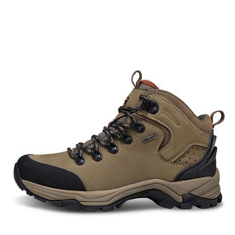 Merrto Men High Quality Leather Hiking Shoes Waterproof Wear Resistant-MERRTO Official Store-Khaki-6.5-Bargain Bait Box