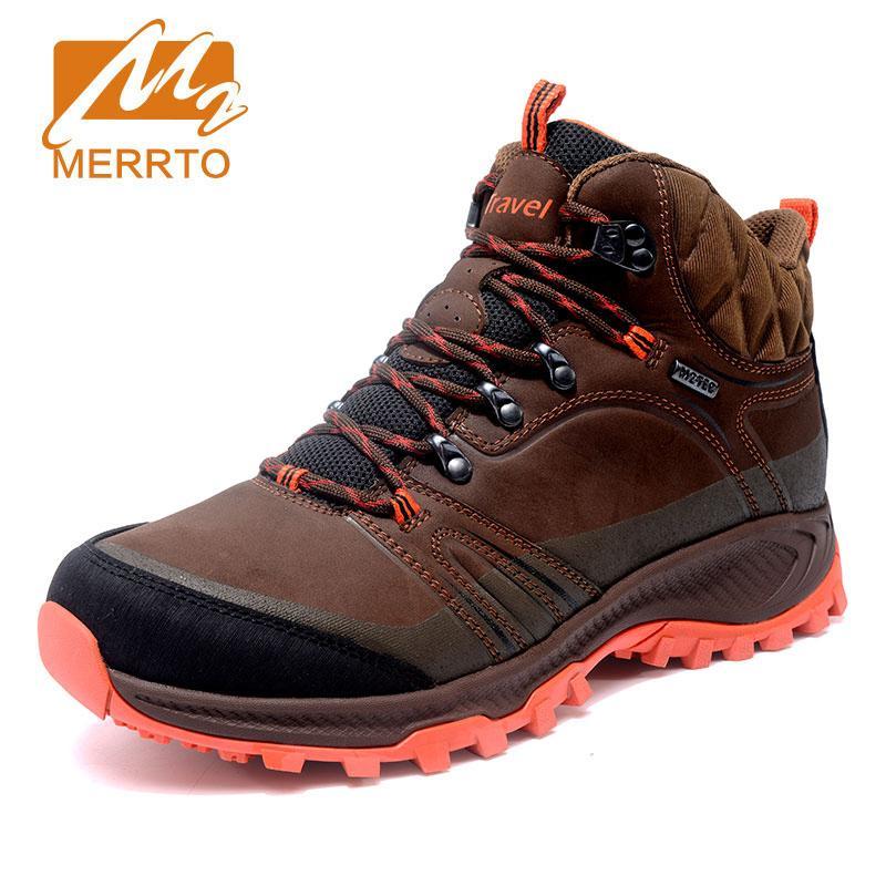Merrto Men Hiking Shoes Anti Slip Outdoor Sport Shoes Walking Trekking-MERRTO Official Store-Black-6.5-Bargain Bait Box