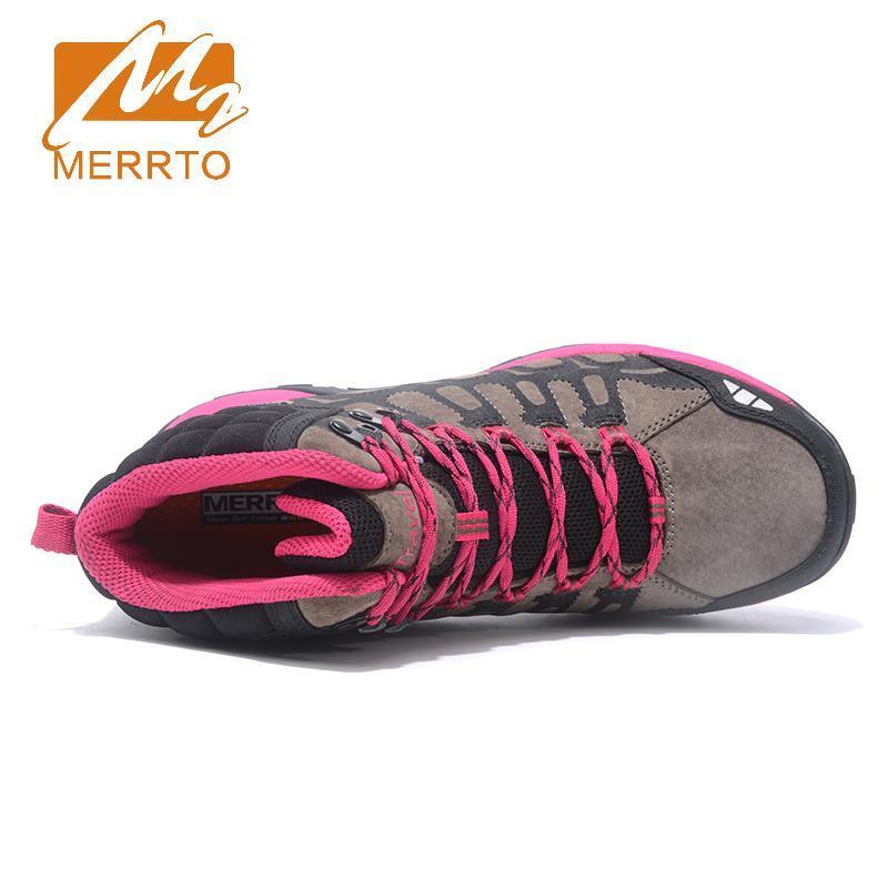 Merrto Plus Velvet Womens Hiking Shoes Warmth Outdoor Shoes Breathable-Workout Fitness Store-MT18691 1grey-5-Bargain Bait Box