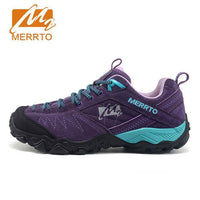 Merrto Women'S Hiking Boots Waterproof Genuine Leather Camping Shoes Rubber-handsome outdoor Store-MT18631 purple-5-Bargain Bait Box