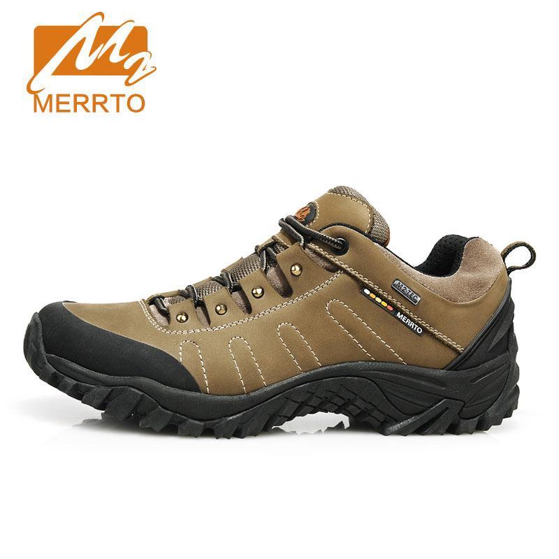 Merrto Women'S Hiking Shoes Waterproof Cowhide Trekking Camping Shoes Breathable-handsome outdoor Store-18016-18004 khaki-5-Bargain Bait Box